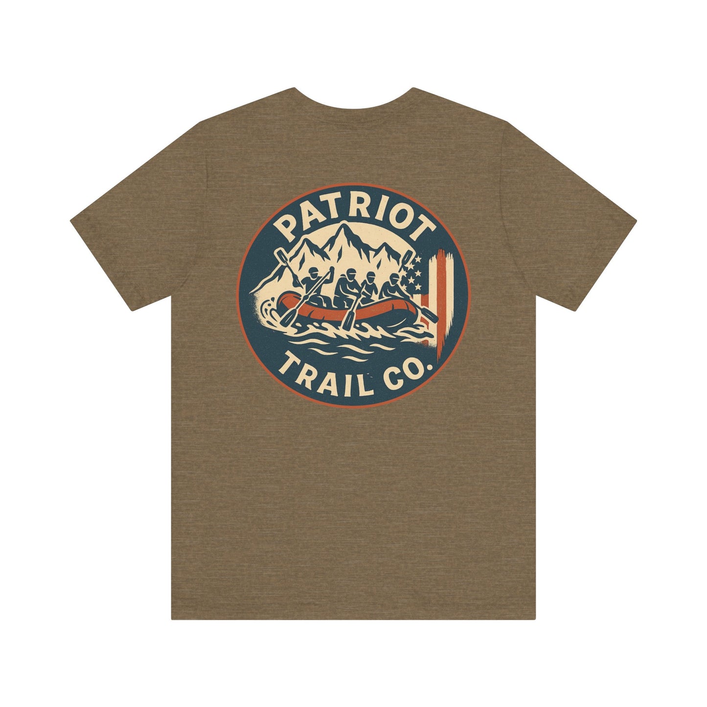 Adventure Spirit Tee for Outdoor Lovers - Patriot Trail Graphic Classic Jersey Short Sleeve Tee