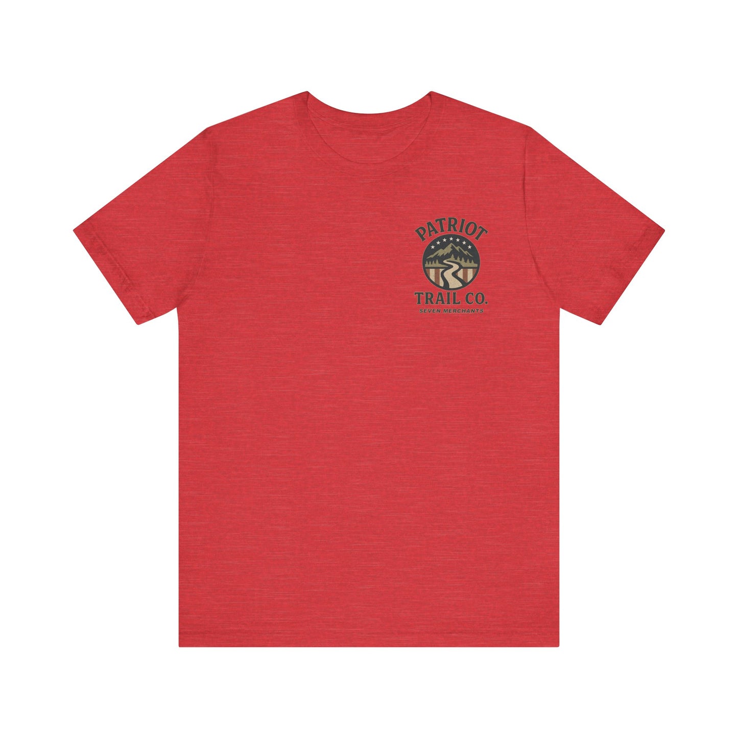 USA Mountain Lake Fishing Tee - Stars, Stripes & Rods Edition Jersey Short Sleeve Tee