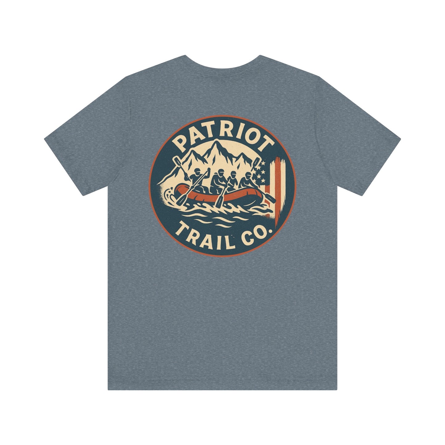 Adventure Spirit Tee for Outdoor Lovers - Patriot Trail Graphic Classic Jersey Short Sleeve Tee