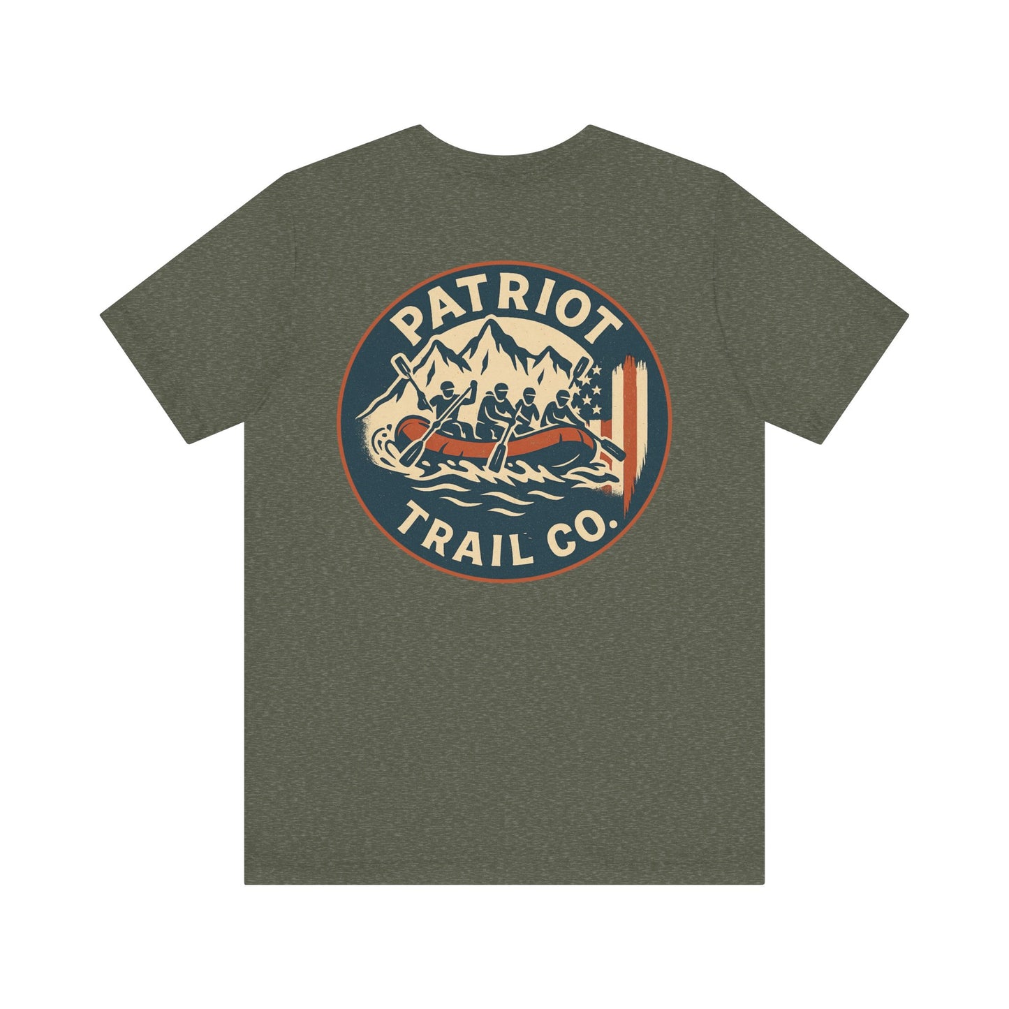 Adventure Spirit Tee for Outdoor Lovers - Patriot Trail Graphic Classic Jersey Short Sleeve Tee
