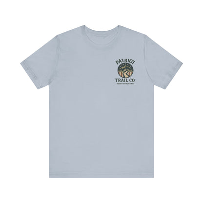 Adventure Spirit Tee for Outdoor Lovers - Patriot Trail Graphic Classic Jersey Short Sleeve Tee