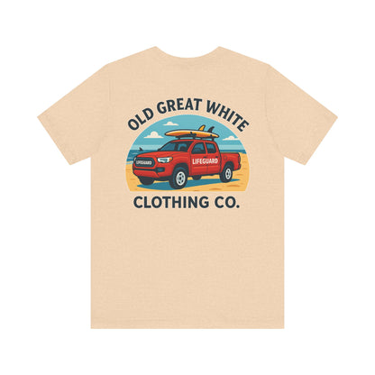 Ocean Rescue Ride – Sand, Surf & Style Graphic Classic Jersey Short Sleeve Tee