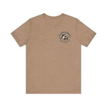 Freedom Bites Back T-Shirt – Old Great White Americana Graphic Classic Jersey Short Sleeve Tee