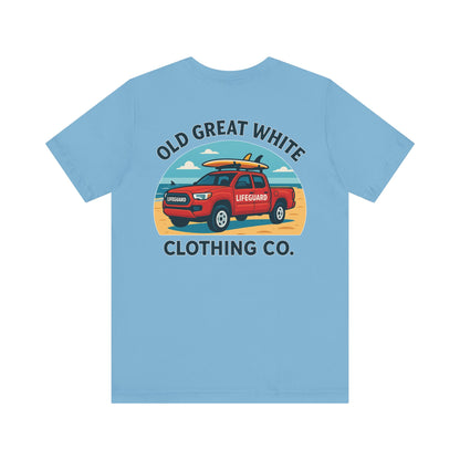 Ocean Rescue Ride – Sand, Surf & Style Graphic Classic Jersey Short Sleeve Tee