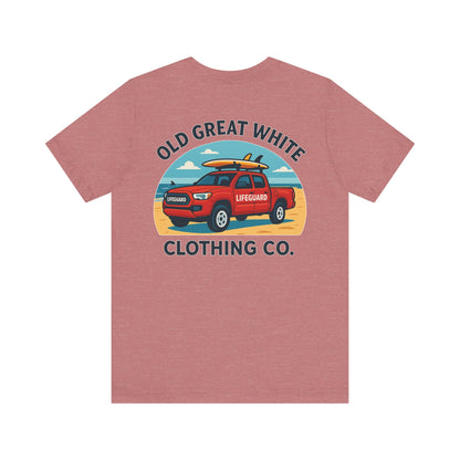 Ocean Rescue Ride – Sand, Surf & Style Graphic Classic Jersey Short Sleeve Tee