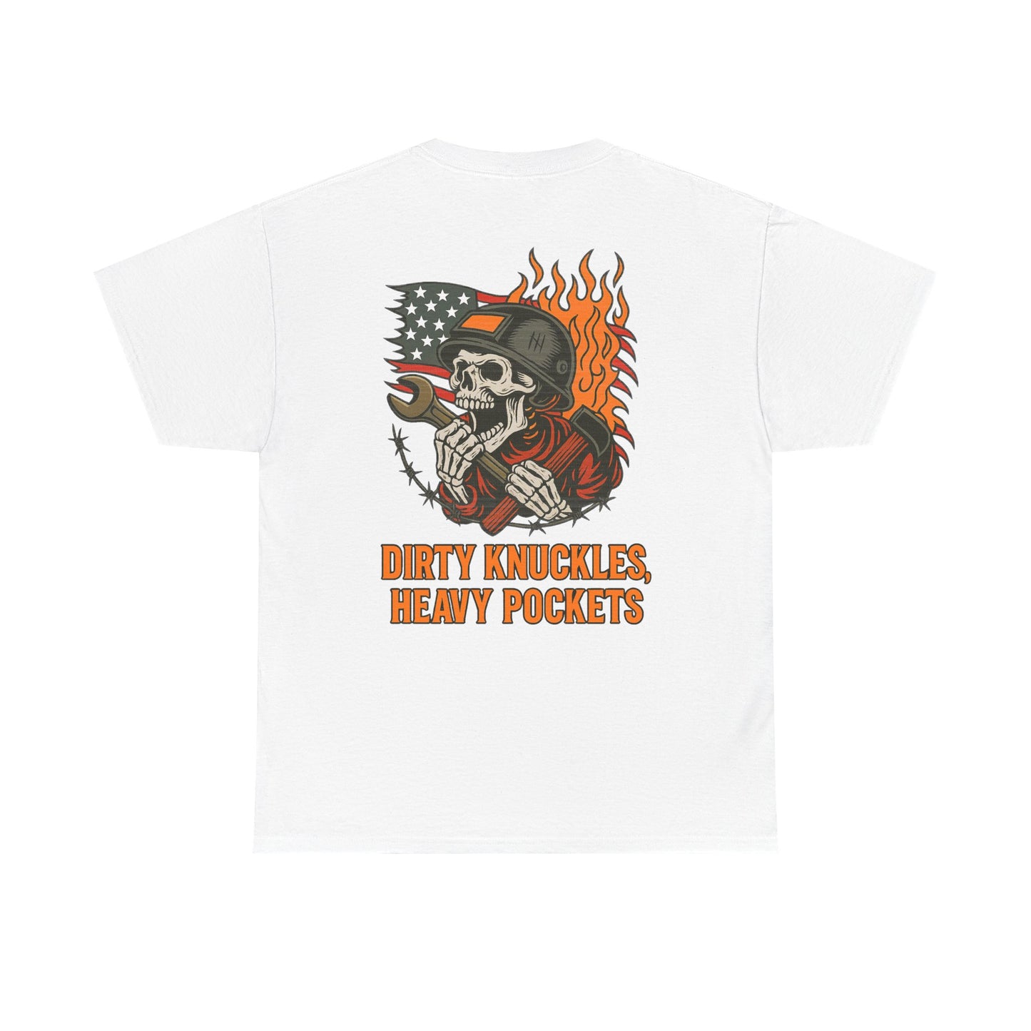 Dirty Knuckles, Heavy Pockets T-Shirt - Workhorse Syndicate Mens Graphic Tee | Rugged Blue Collar Workwear Shirt