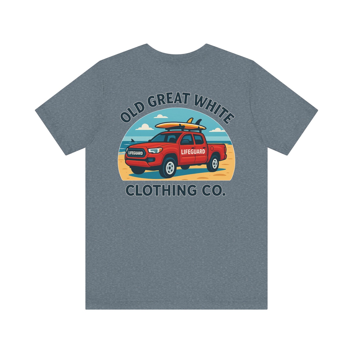 Ocean Rescue Ride – Sand, Surf & Style Graphic Classic Jersey Short Sleeve Tee
