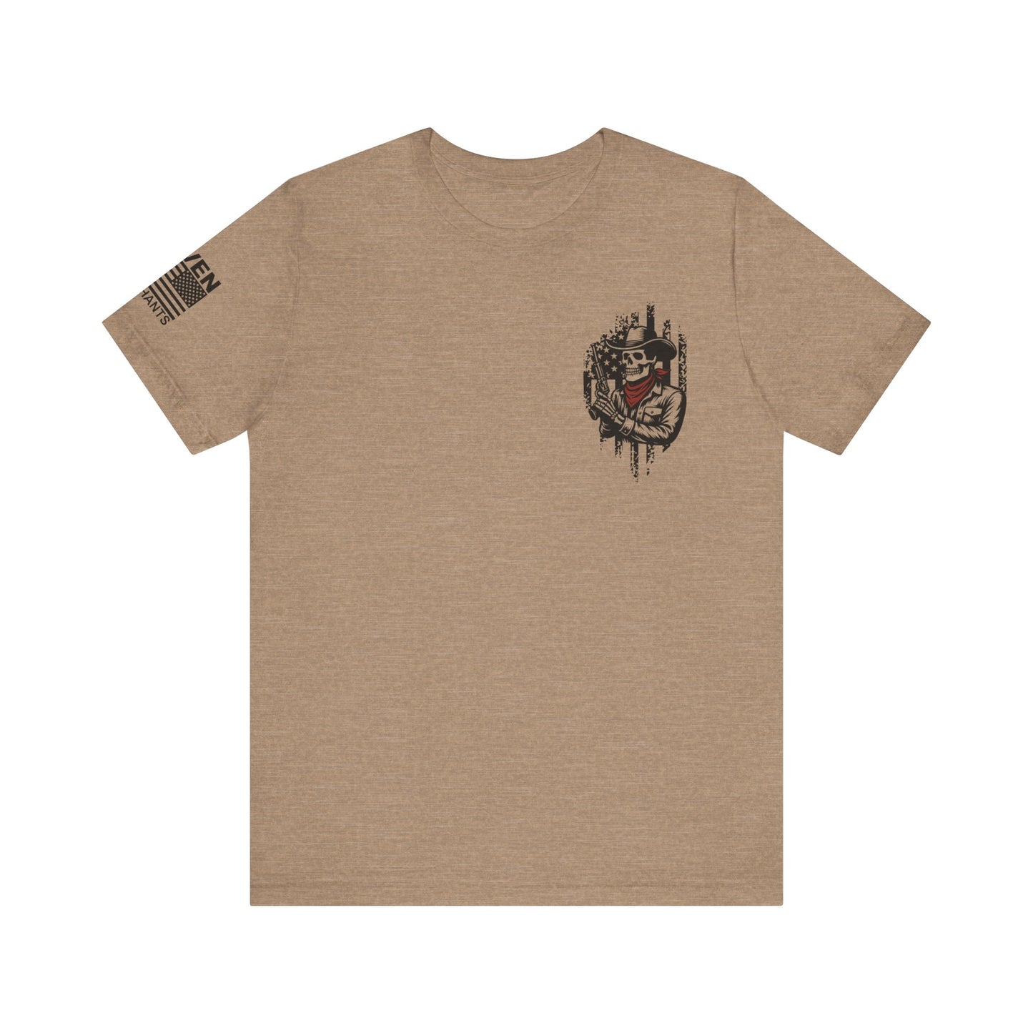 Ghost Riders of the Republic Cowboy Skeleton T-Shirt – Patriotic Western Graphic Tee