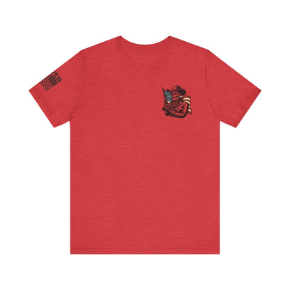 Deadeye Patriot – Ghost Riders of the Republic Cowboy Revolver Graphic Classic Jersey Short Sleeve Tee