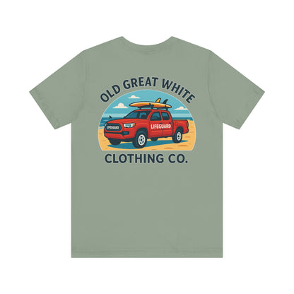 Ocean Rescue Ride – Sand, Surf & Style Graphic Classic Jersey Short Sleeve Tee