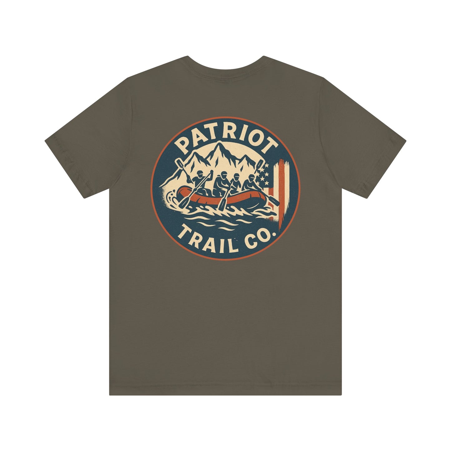 Adventure Spirit Tee for Outdoor Lovers - Patriot Trail Graphic Classic Jersey Short Sleeve Tee