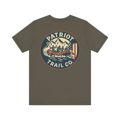 Adventure Spirit Tee for Outdoor Lovers - Patriot Trail Graphic Classic Jersey Short Sleeve Tee