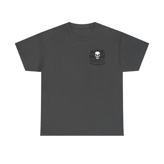 Burn Rods Earn Wads Skull Welder Workwear Graphic T-shirt Classic Jersey Short Sleeve Tee