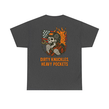 Dirty Knuckles, Heavy Pockets T-Shirt - Workhorse Syndicate Mens Graphic Tee | Rugged Blue Collar Workwear Shirt