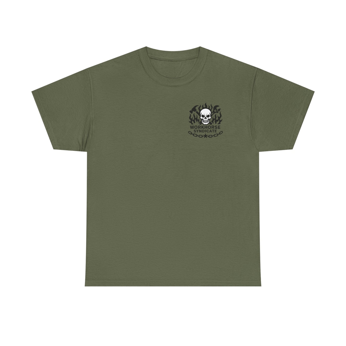 Dirty Knuckles, Heavy Pockets T-Shirt - Workhorse Syndicate Mens Graphic Tee | Rugged Blue Collar Workwear Shirt
