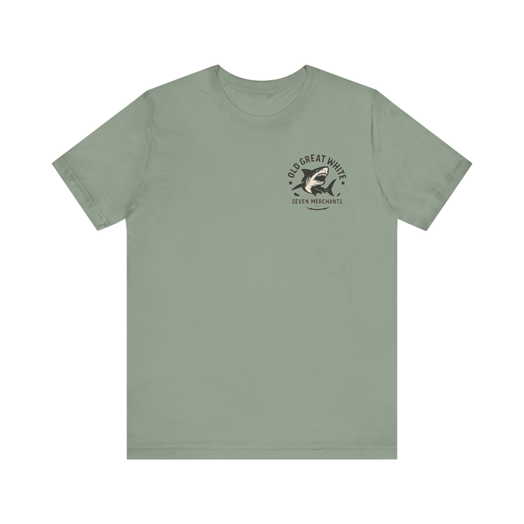 American Shoreline Tee – Lifeguard Tower & Shark Fin Graphic
