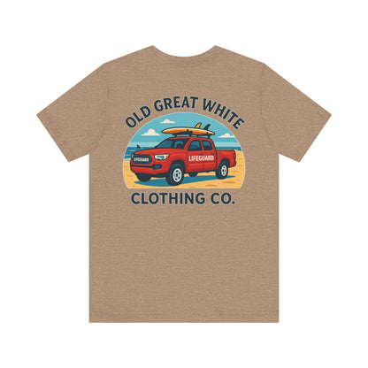 Ocean Rescue Ride – Sand, Surf & Style Graphic Classic Jersey Short Sleeve Tee