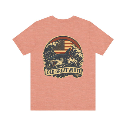Freedom Bites Back T-Shirt – Old Great White Americana Graphic Classic Jersey Short Sleeve Tee