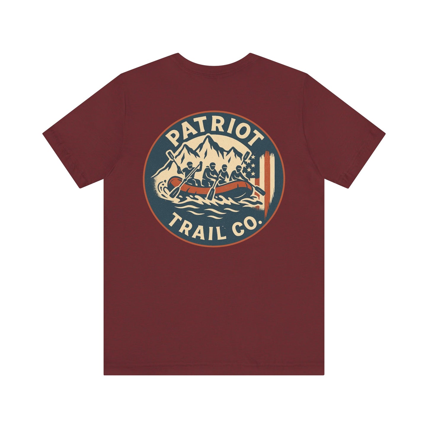 Adventure Spirit Tee for Outdoor Lovers - Patriot Trail Graphic Classic Jersey Short Sleeve Tee