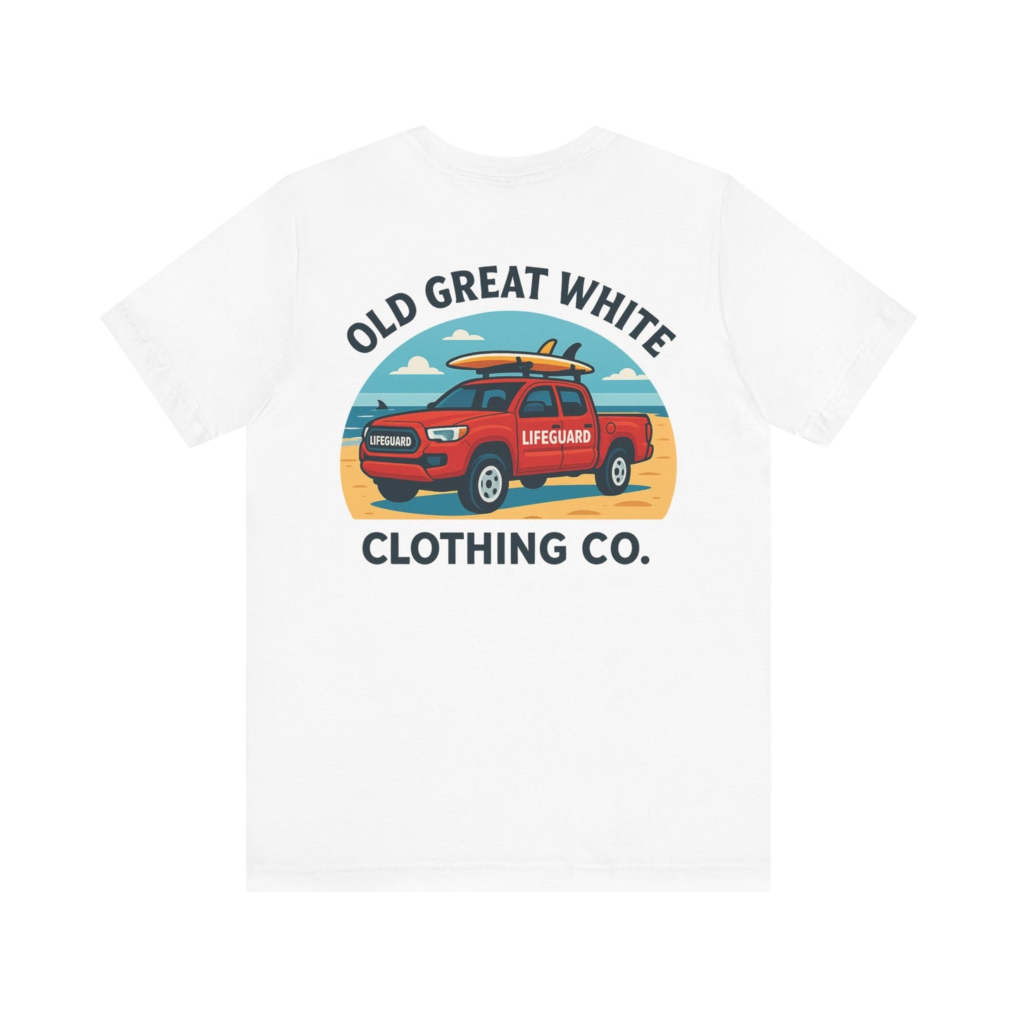 Ocean Rescue Ride – Sand, Surf & Style Graphic Classic Jersey Short Sleeve Tee