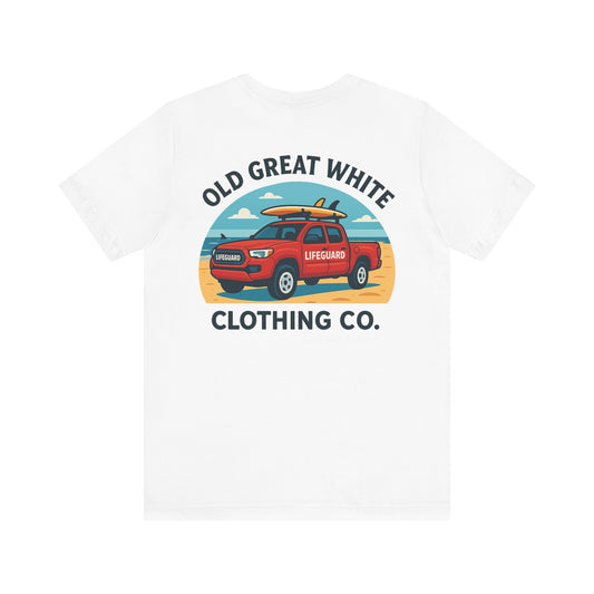 Ocean Rescue Ride – Sand, Surf & Style Graphic Classic Jersey Short Sleeve Tee