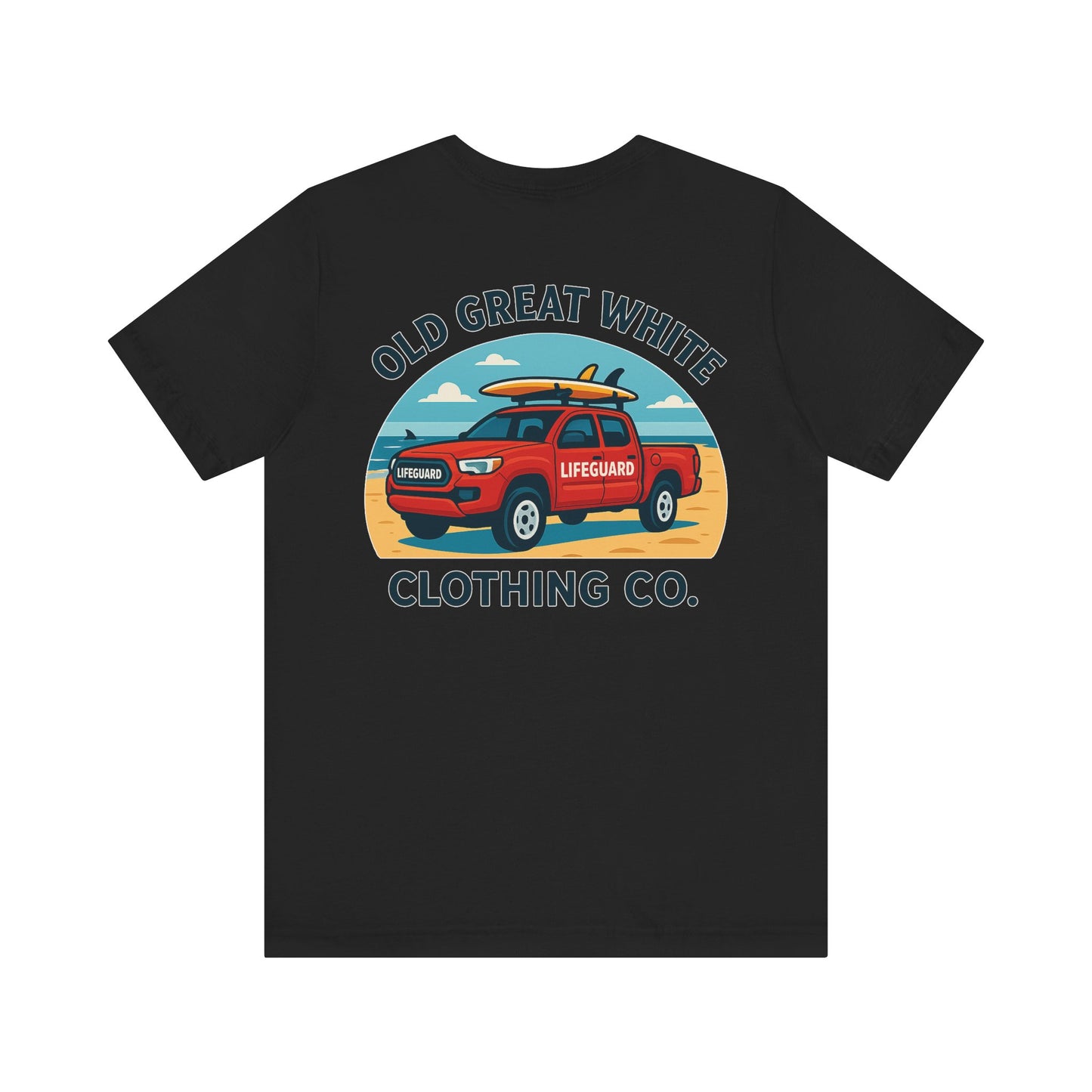 Ocean Rescue Ride – Sand, Surf & Style Graphic Classic Jersey Short Sleeve Tee