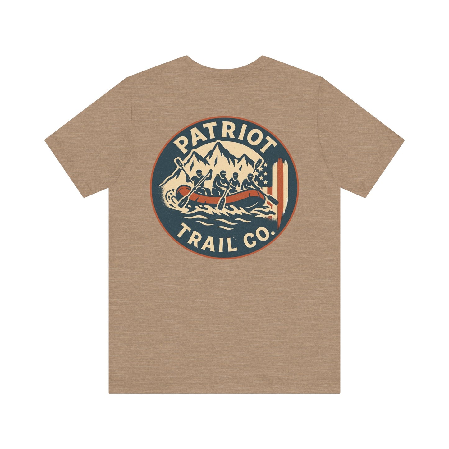 Adventure Spirit Tee for Outdoor Lovers - Patriot Trail Graphic Classic Jersey Short Sleeve Tee