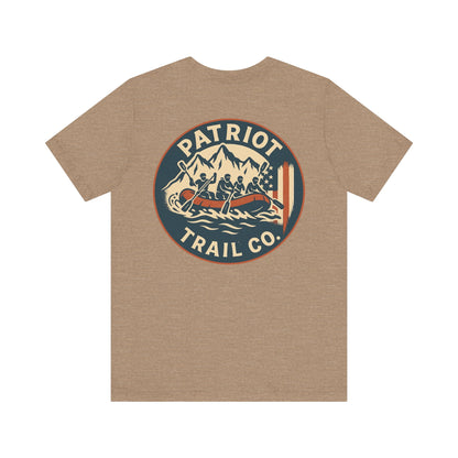 Adventure Spirit Tee for Outdoor Lovers - Patriot Trail Graphic Classic Jersey Short Sleeve Tee