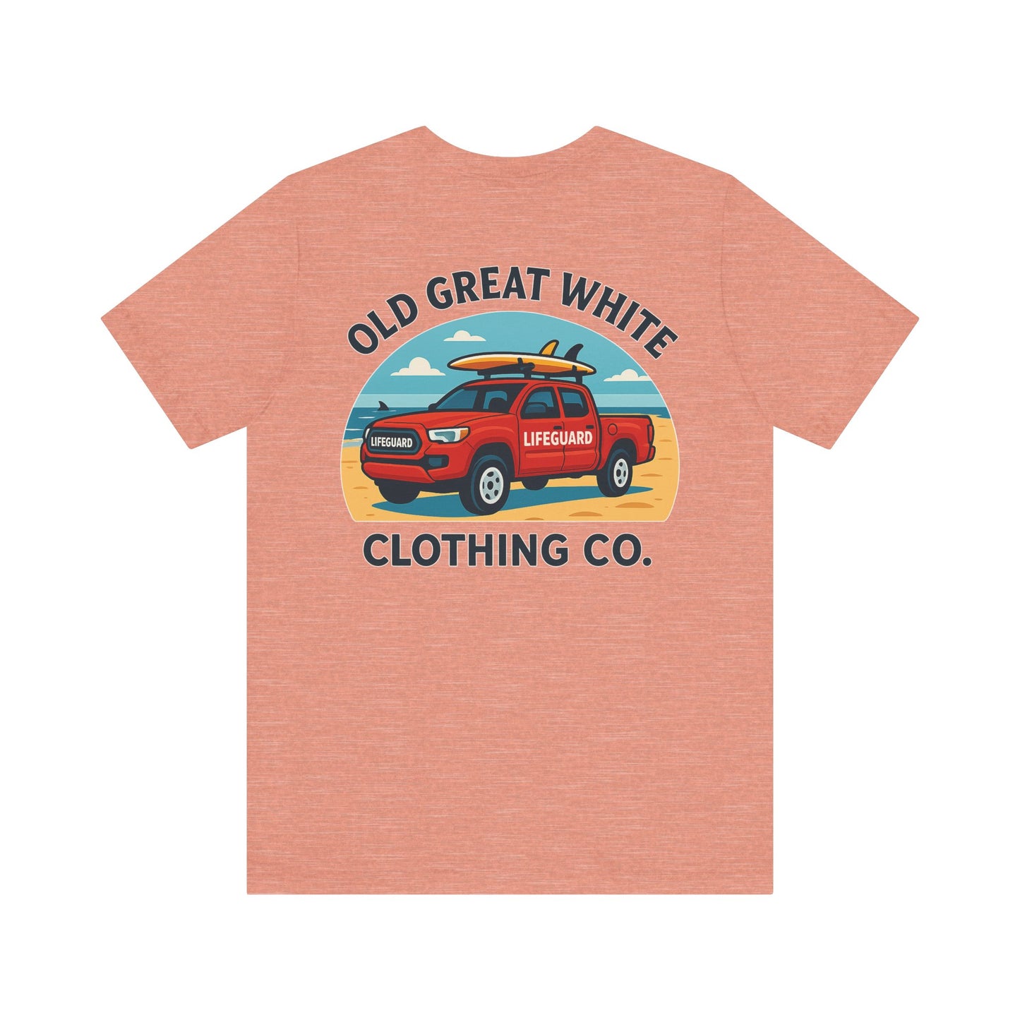 Ocean Rescue Ride – Sand, Surf & Style Graphic Classic Jersey Short Sleeve Tee