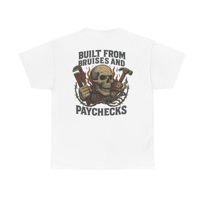Workhorse Syndicate Built from Bruises and Paychecks Workwear Graphic T-shirt Classic Jersey Short Sleeve Tee