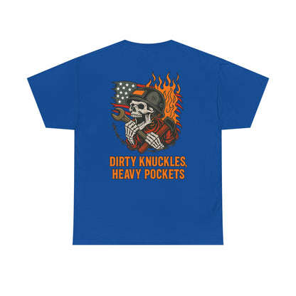 Dirty Knuckles, Heavy Pockets T-Shirt - Workhorse Syndicate Mens Graphic Tee | Rugged Blue Collar Workwear Shirt