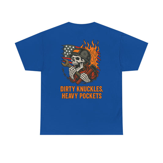 Dirty Knuckles, Heavy Pockets T-Shirt - Workhorse Syndicate Mens Graphic Tee | Rugged Blue Collar Workwear Shirt