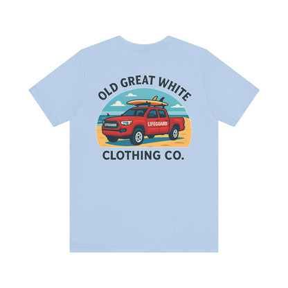Ocean Rescue Ride – Sand, Surf & Style Graphic Classic Jersey Short Sleeve Tee